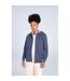 Womens/ladies Zuri Organic Hoodie Dark Blue Animal-1