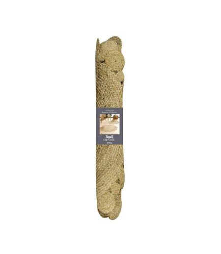 Tapis Déco Rond en Jute Cordou 90cm Naturel