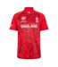 Mens Ecb T20 England Cricket Replica Cricket Shirt Red Castore-2