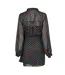 Womens/ladies Miley Polka Dot Sheer Wrap Dress Black Never Fully Dressed-3