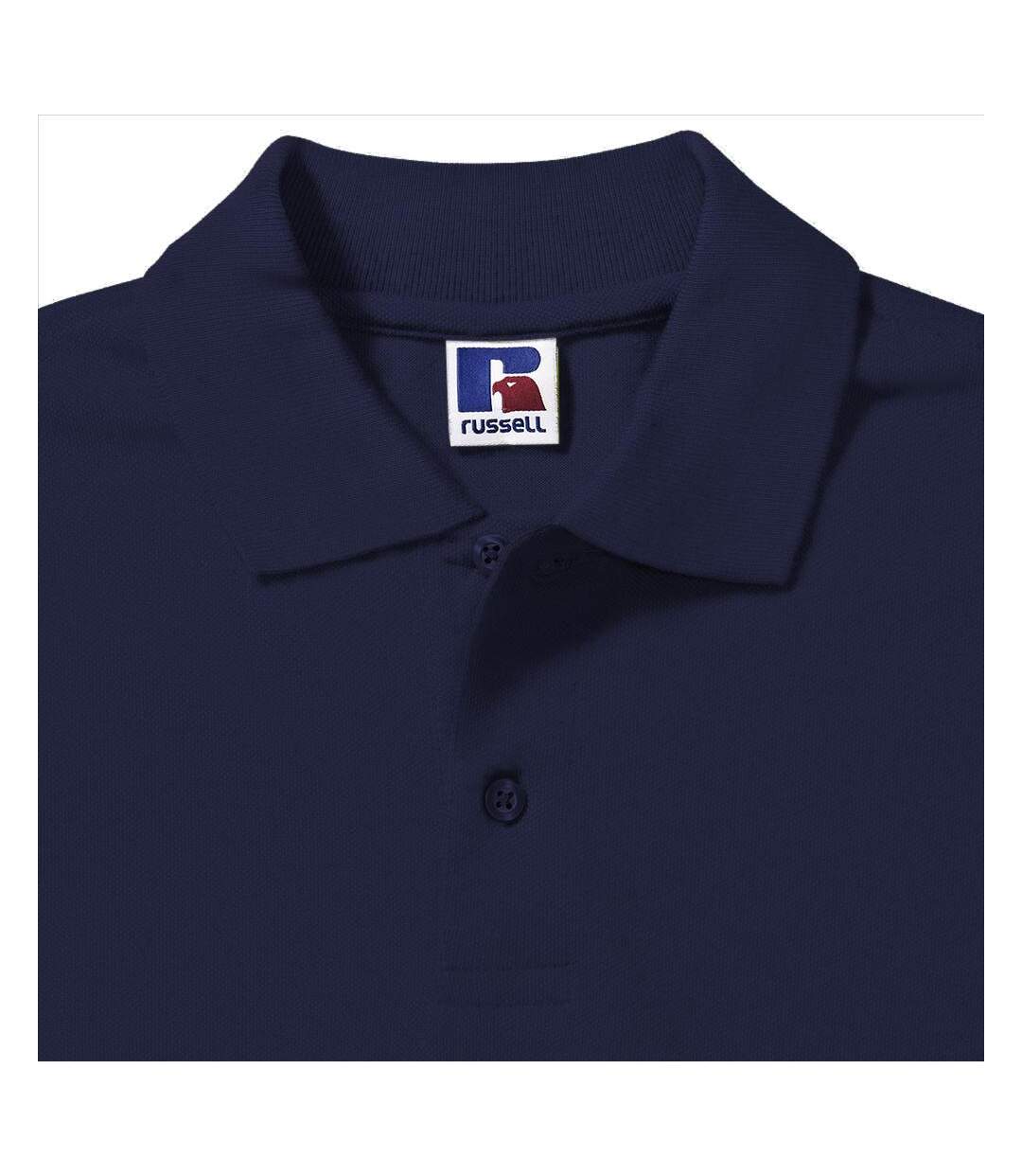 Polo À Manches Courtes Hommes Bleu Marine Russell-2