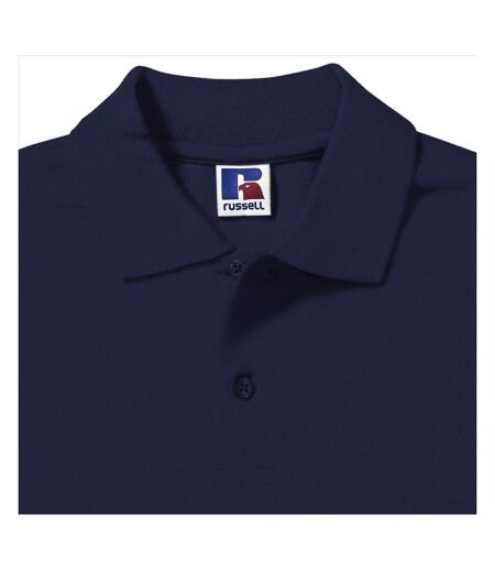 Polo À Manches Courtes Hommes Bleu Marine Russell
