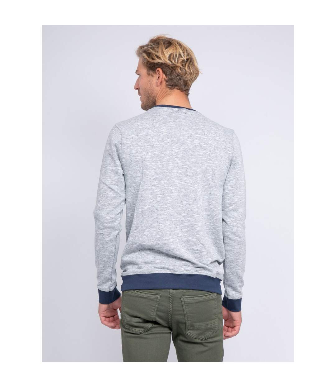 Sweat col rond message WILBERT-2