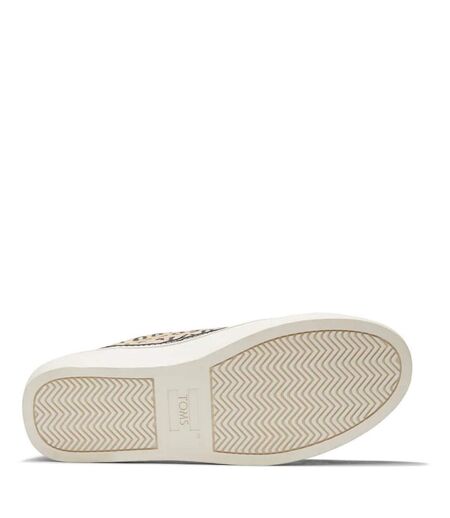 Toms Womens/Ladies Alex Cheetah Print Textured Sneakers (Natural) - UTFS9613