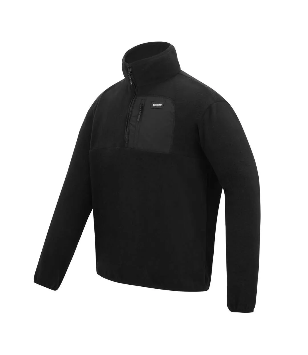 Mens Frankie Quarter Zip Fleece Black Regatta-4