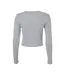 T-shirt Manches Longues Femme Gris Clair Chiné Bella + Canvas-2