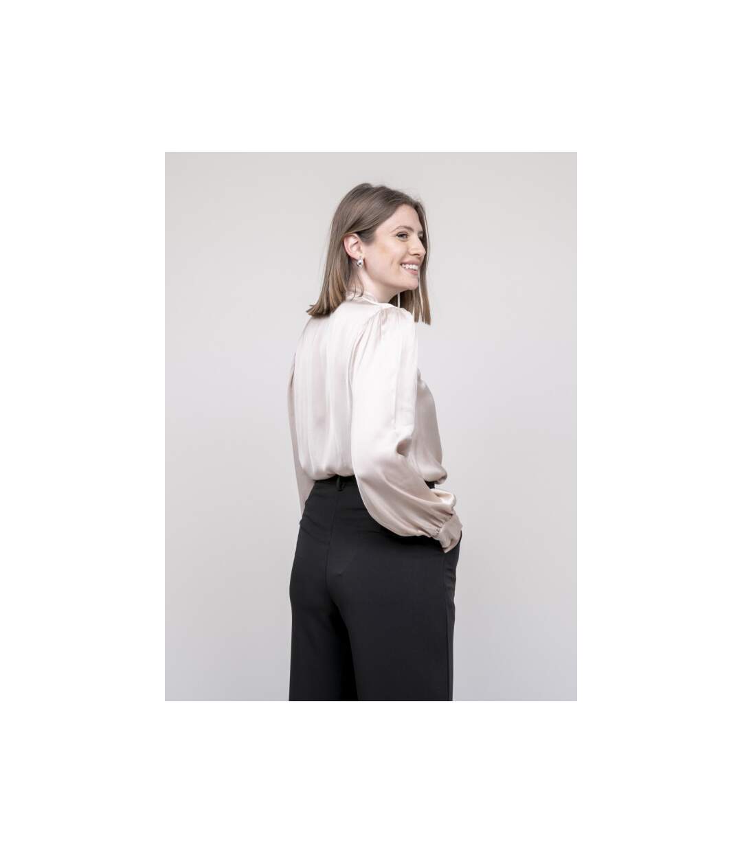 Chemise satinée ODINA - Dona X Lisa-2