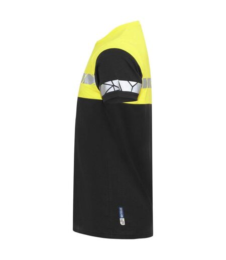 T-shirt Progression Homme Noir Jaune Projob
