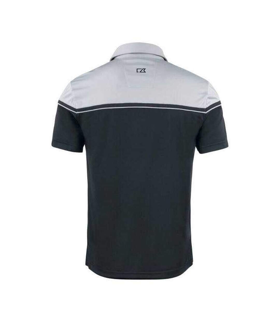 Mens Seabeck Colour Block Polo Shirt Black Light Grey Cutter & Buck-2