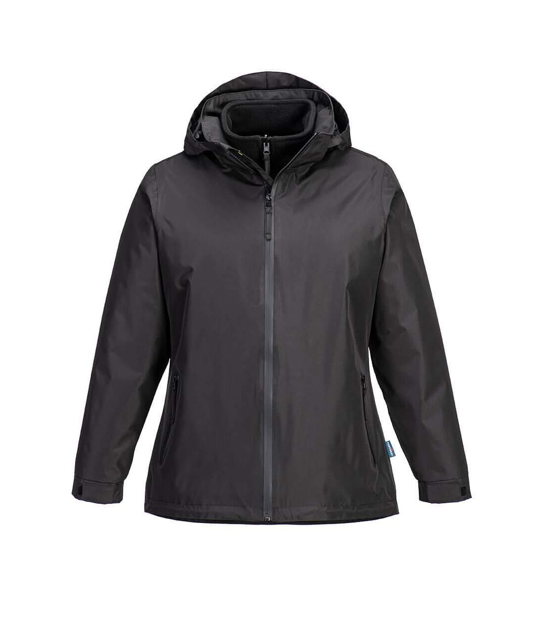 Womens/ladies 3 In 1 Padded Jacket Black Portwest-1