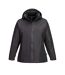 Womens/ladies 3 In 1 Padded Jacket Black Portwest-1
