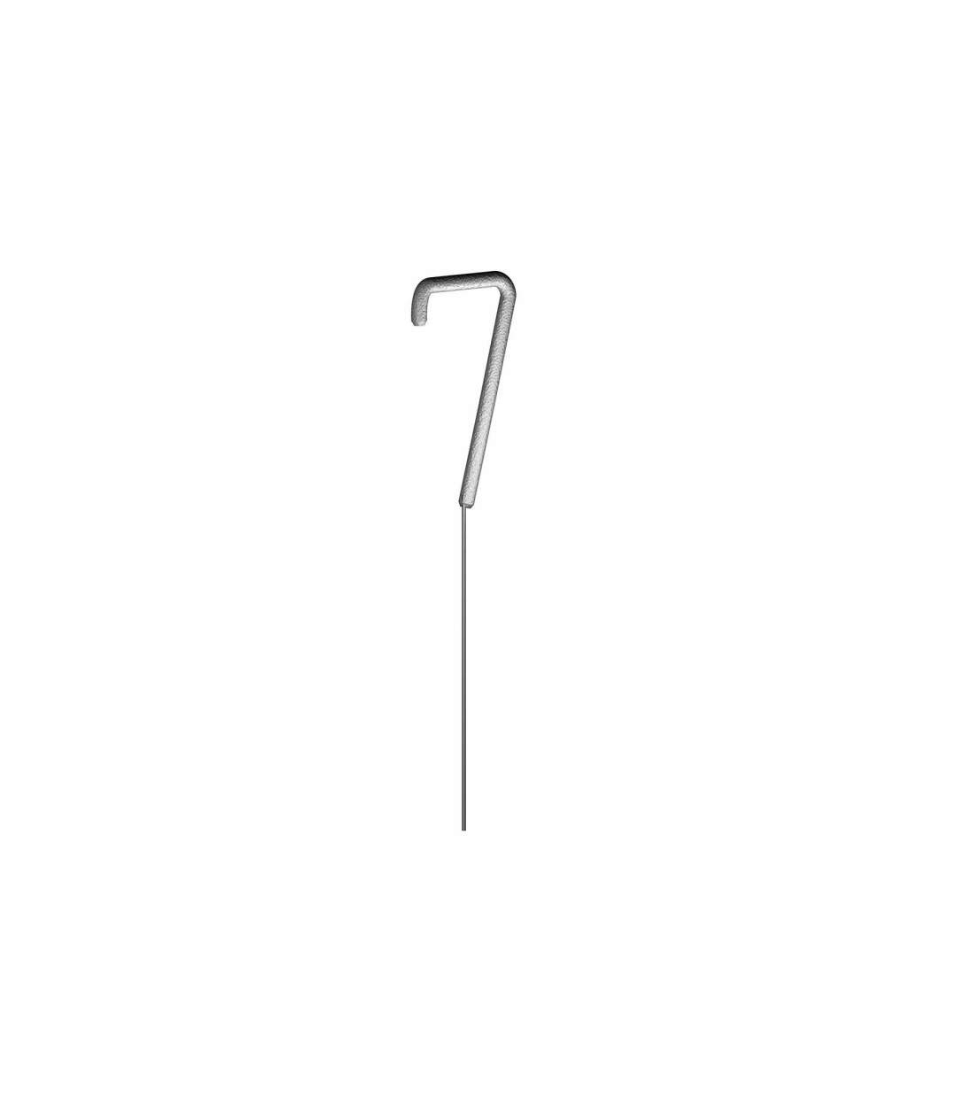 Cierge Magique Chiffre 7 15cm Argent-1