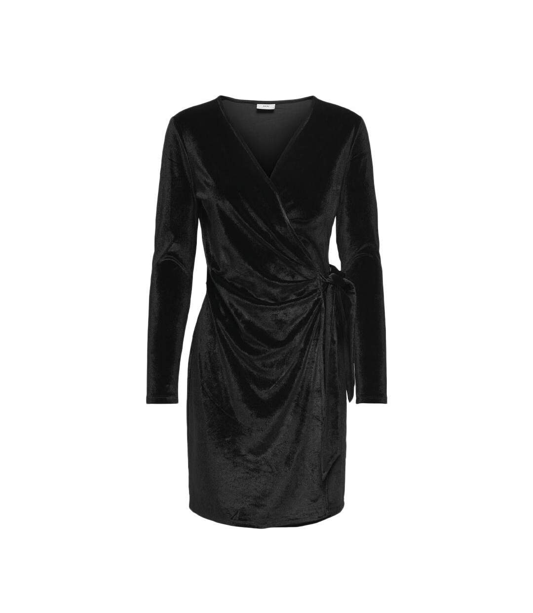 Robe Velours Noir Femme JDY Velvet Wrap - L-1