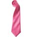 Cravate satin unie - PR750 - rose-2