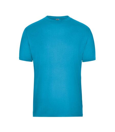 T-shirt Bio Workwear Homme Turquoise Vif James And Nicholson