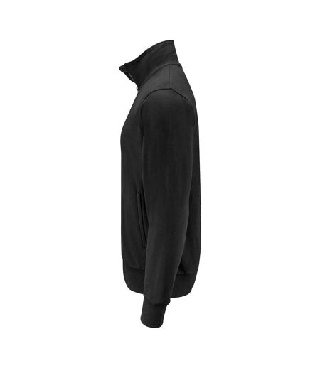 Mens Plain Full Zip Sweatshirt Black Projob