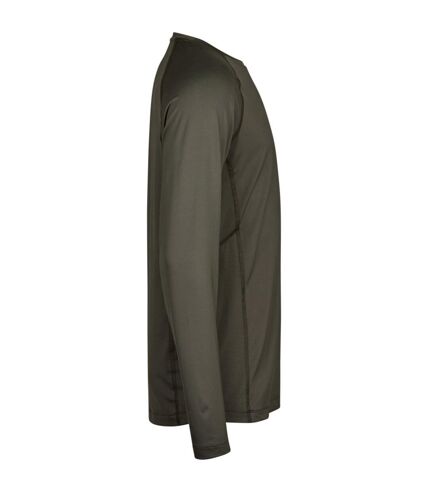 Tee Jays Mens CoolDry Long-Sleeved Crop T-Shirt (Deep Green) - UTBC5123