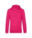 B&C Mens Organic Hooded Sweater (Magenta Pink) - UTBC4690