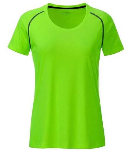 Maillot running respirant - Femme - JN495 - vert vif