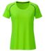 Maillot running respirant - Femme - JN495 - vert vif