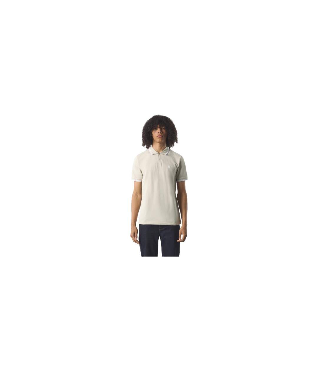 Mens Collared Polo Shirt Greystone Pretty Green-1