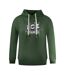 Sweat À Capuche Motif Logo Bloc Homme Vert Ice Iceberg-1
