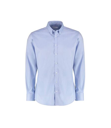 Chemise Manches Longues Homme Bleu Clair Kustom Kit