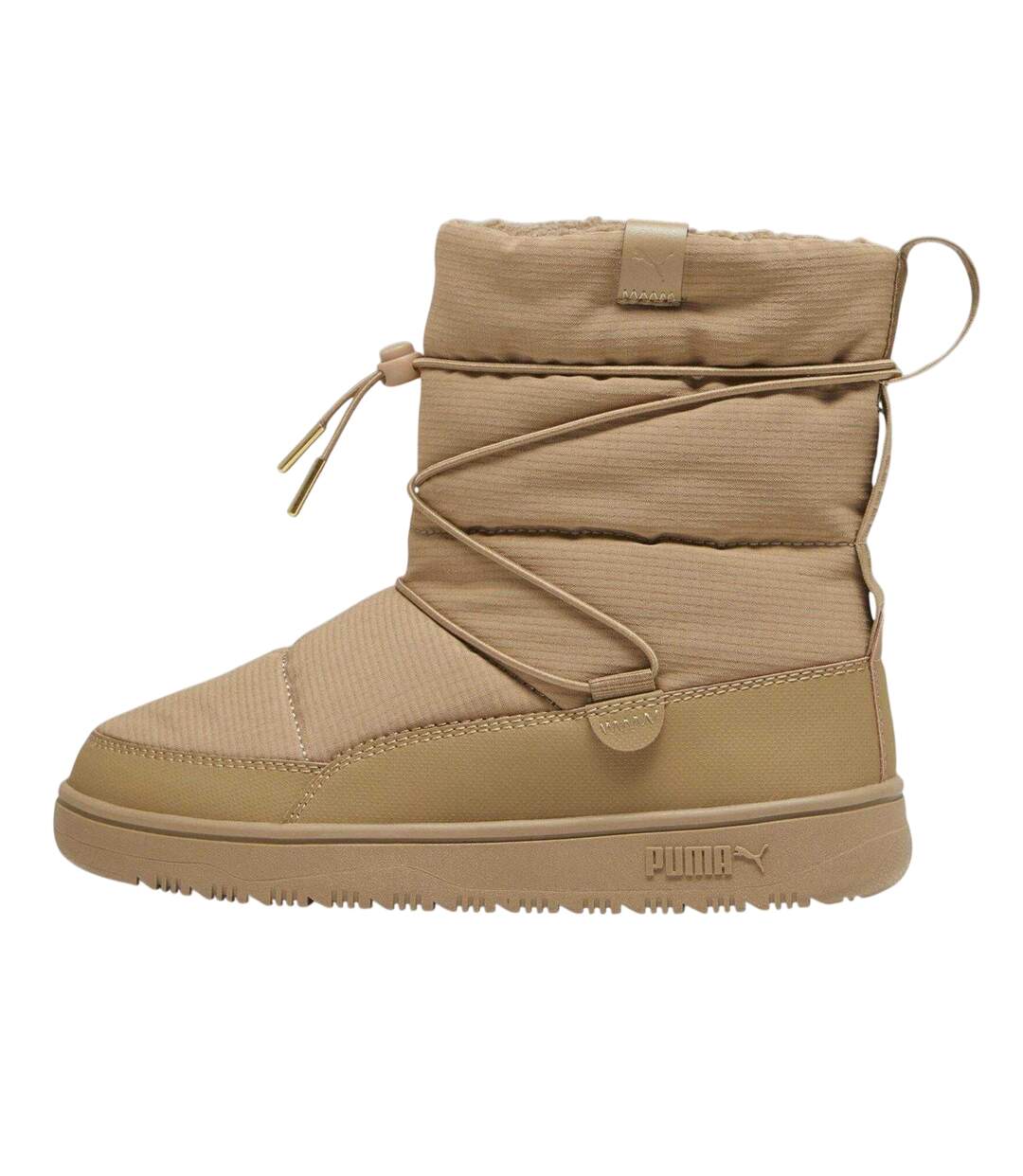 Womens/ladies Snowbae Snow Boots Chocolate Chip Puma-2