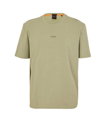 Mens Tchup Logo Oversized T-shirt Green Boss