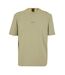Mens Tchup Logo Oversized T-shirt Green Boss-2