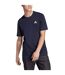 T-shirt Style Logo Brodé Essentials Homme Bleu Marine Adidas-1