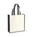 Tote Bag Gallery Taille Unique Beige Pâle Noir Westford Mill-1