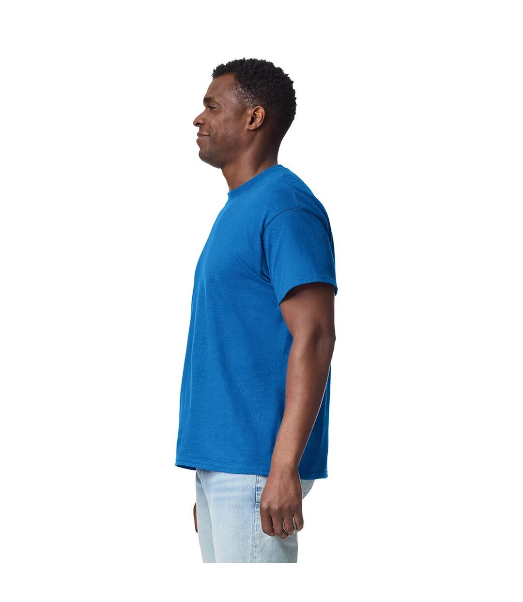 T-shirt Adulte Bleu Roi Gildan-4