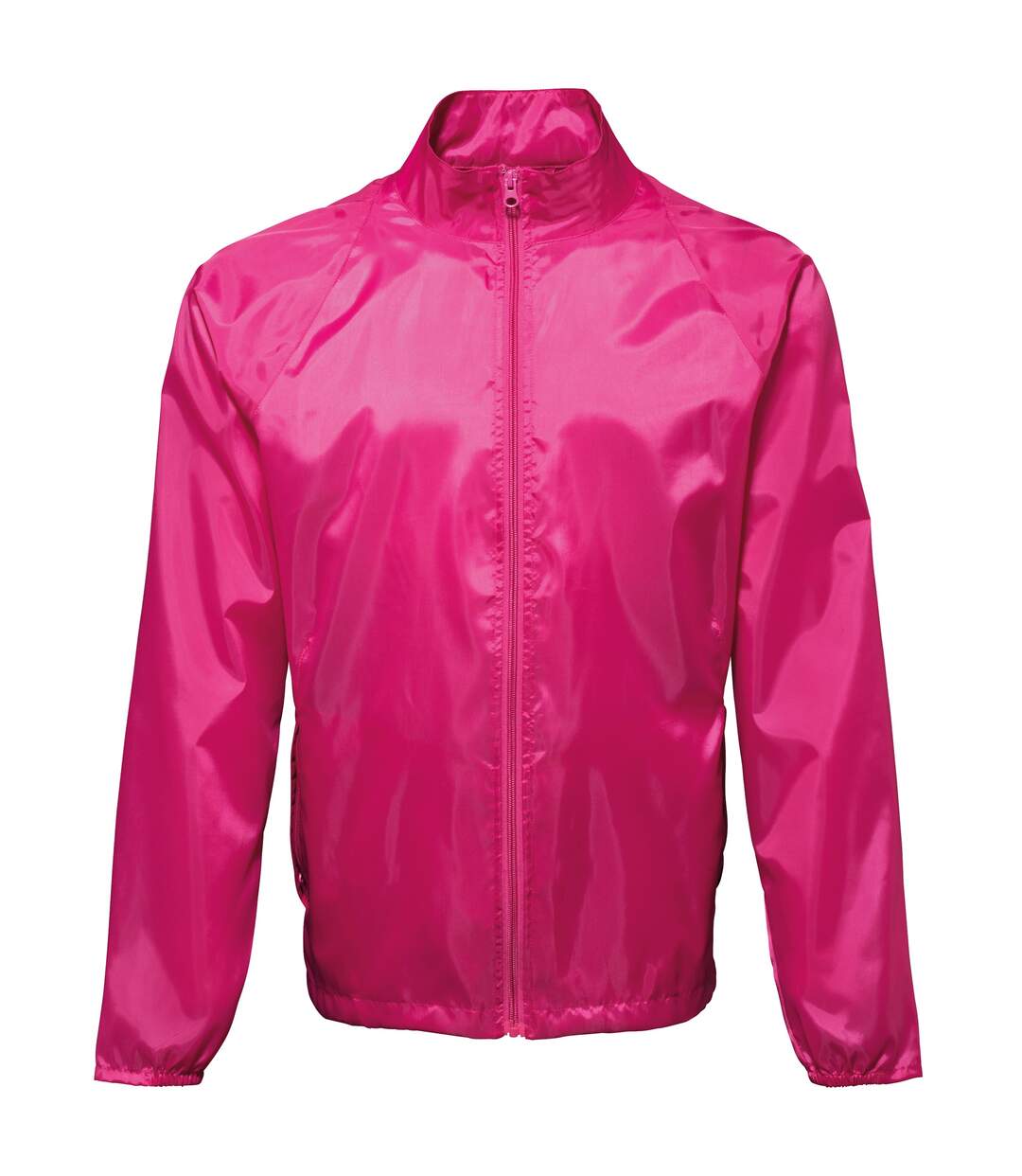 2786 Unisex Lightweight Plain Wind & Shower Resistant Jacket (Hot Pink)
