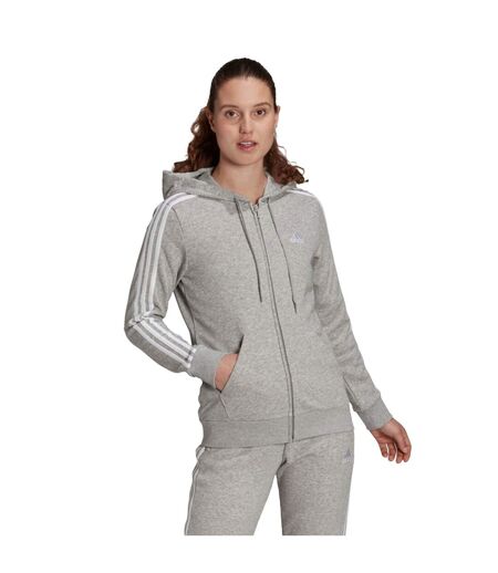 Veste À Capuche Essentials Femme Gris Adidas