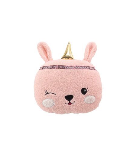 Coussin Déco Enfant Licorne Étoiline 30x30cm Rose