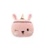 Coussin Déco Enfant Licorne Étoiline 30x30cm Rose-1