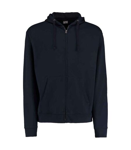 Sweat À Capuche Motif/style Zippé Adulte Bleu Marine Kustom Kit