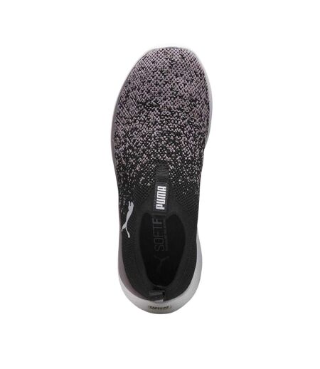 Womens/ladies Softride Remi Trainers Black White Plum Puma