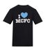 Mens Carabao Cup I Love Mcfc T-shirt Black AWD-1