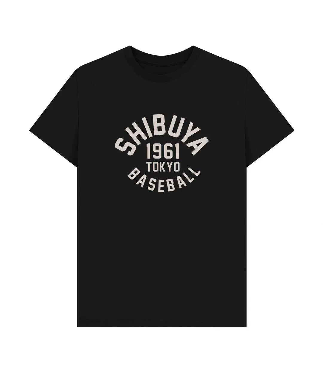 T-shirt Shibuya Baseball Varsity Adulte Noir Park Fields-1
