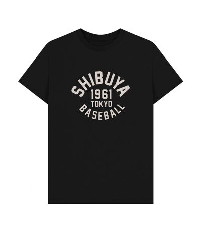 T-shirt Shibuya Baseball Varsity Adulte Noir Park Fields