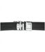 Ceinture en cuir vachette noire pour homme - Ajustable et élégante-4