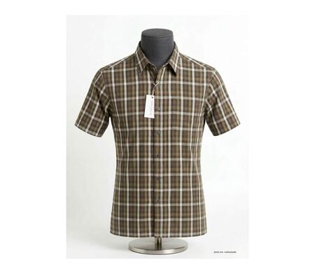 Chemisettes Homme Manches Courtes Toulon1 Choco Beige (K-Dran)