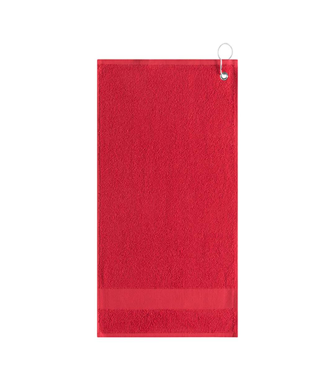 Serviette De Golf Taille Unique Rouge L-Merch-1
