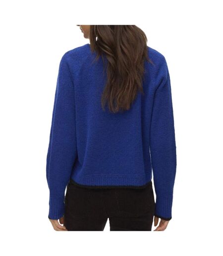 Pull bleu électrique femme vero moda maquarius