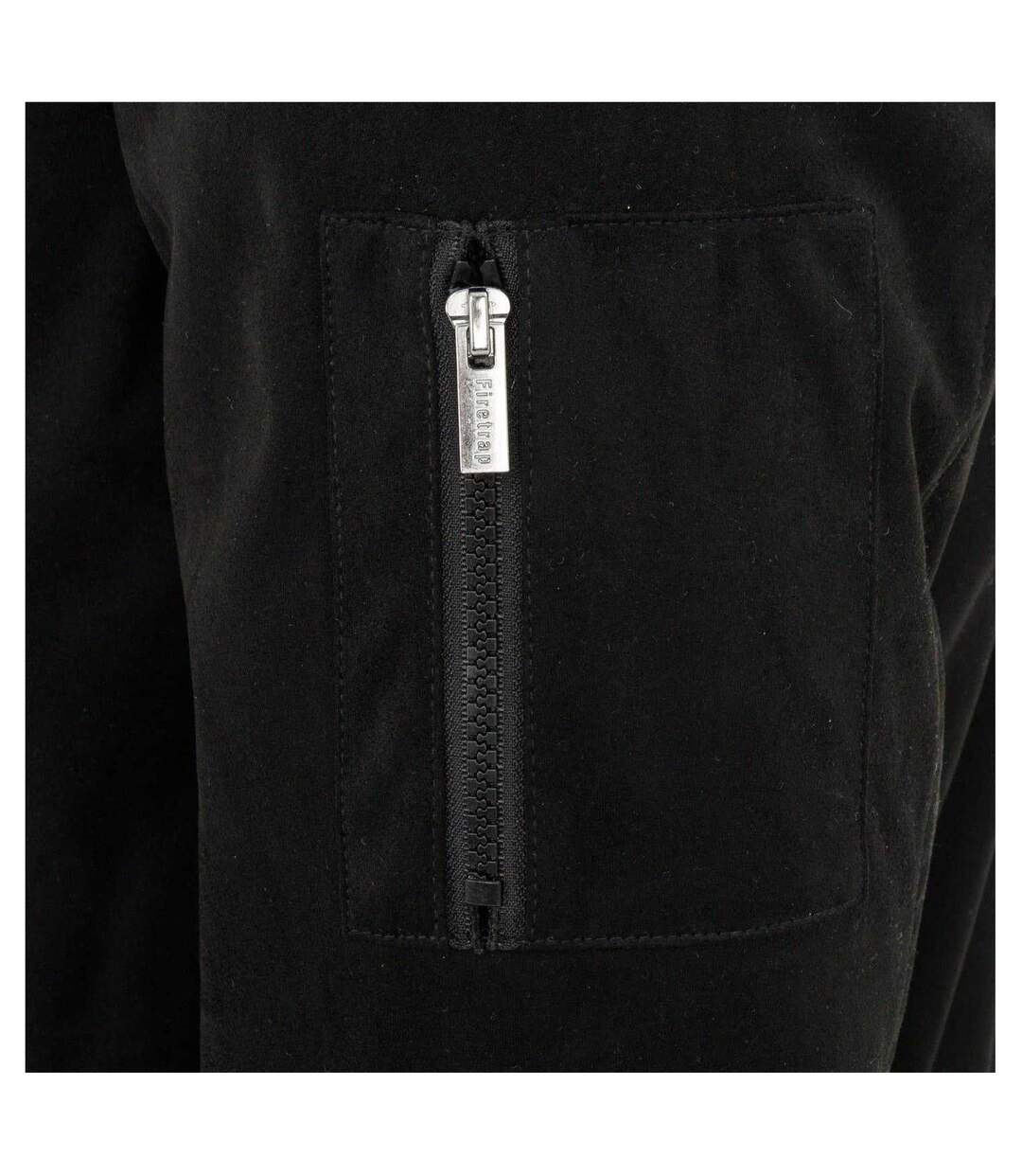 Blouson Aviateur Homme Noir Firetrap-4