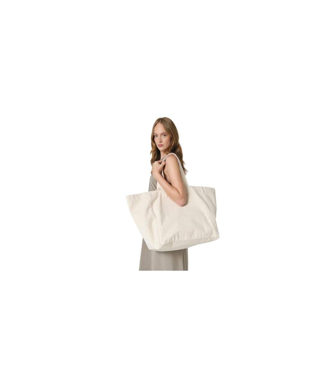 Tote Bag Motif/style Ample Taille Unique Blanc Cassé Westford Mill-1