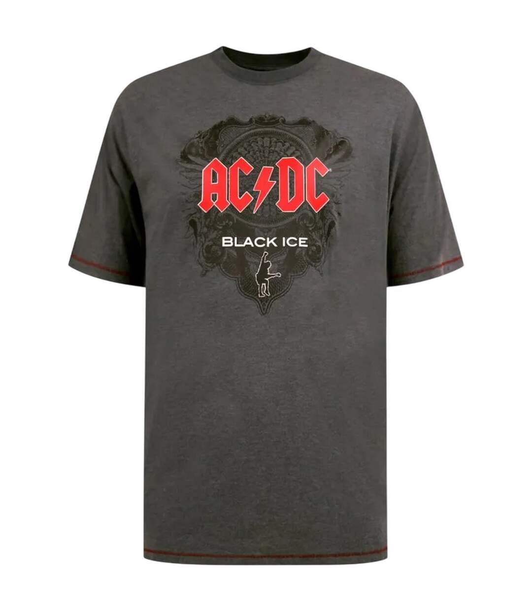 T-shirt Motif/style Ac/dc Clydebank Black Ice Homme Charbon Chiné Duke-2