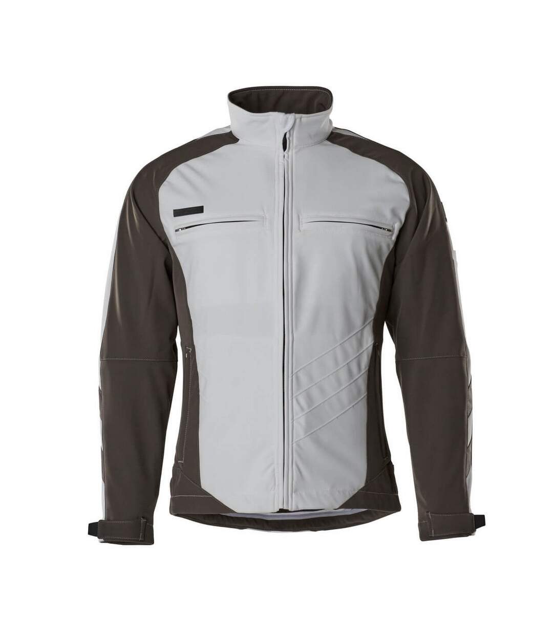 Mens Unique Dresden Soft Shell Jacket White Dark Anthracite Mascot-1